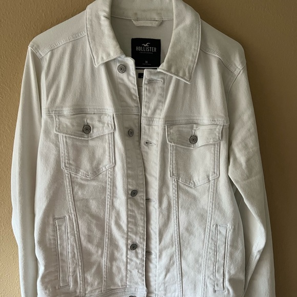 White medium Hollister jean jacket - Picture 1 of 1